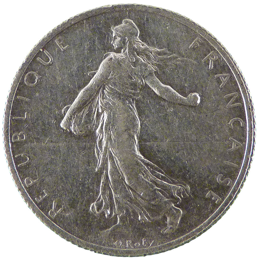 FRANCE, Semeuse, 2 Francs, 1913, Paris, KM #845.1, EF(40-45), Silver, 27,...
