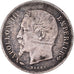 Moneda, Francia, Napoleon III, Napoléon III, 50 Centimes, 1858, Paris, BC+