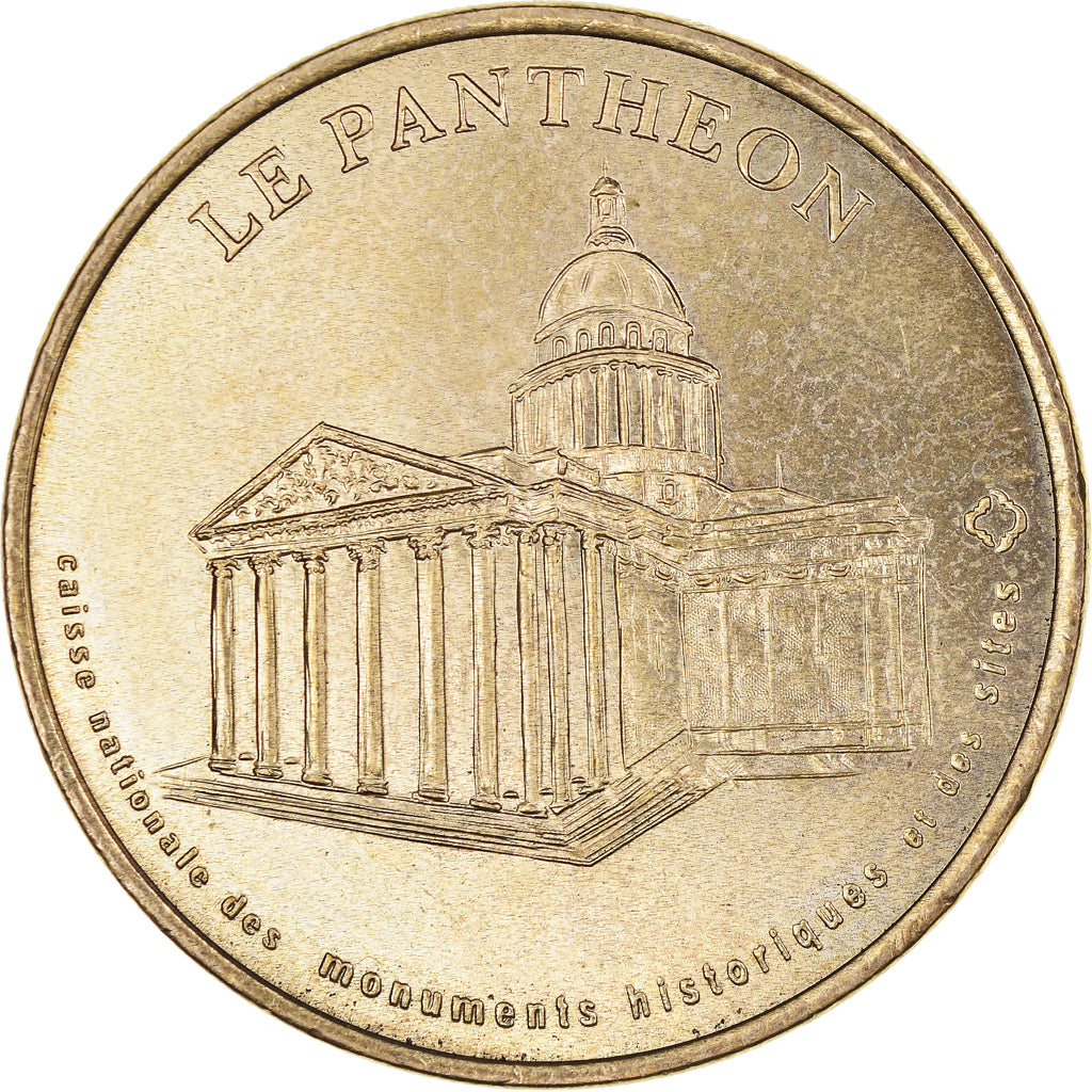 France, Jeton, 2001, France Jeton Touristique - Monnaie de Paris - Le Panthéon