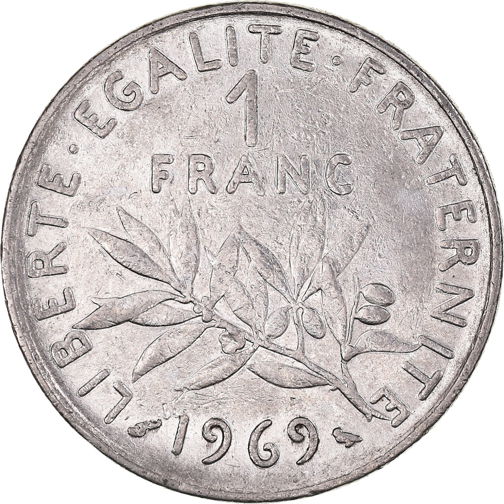 Monnaie, France, Semeuse, Franc, 1969, Paris, 1 Franc, TB+, Nickel, Gadoury:474