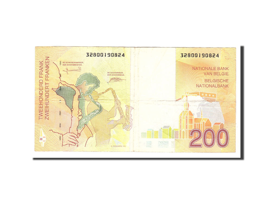 Belgium, 200 Francs, 1995, KM:148, Undated, EF(40-45)