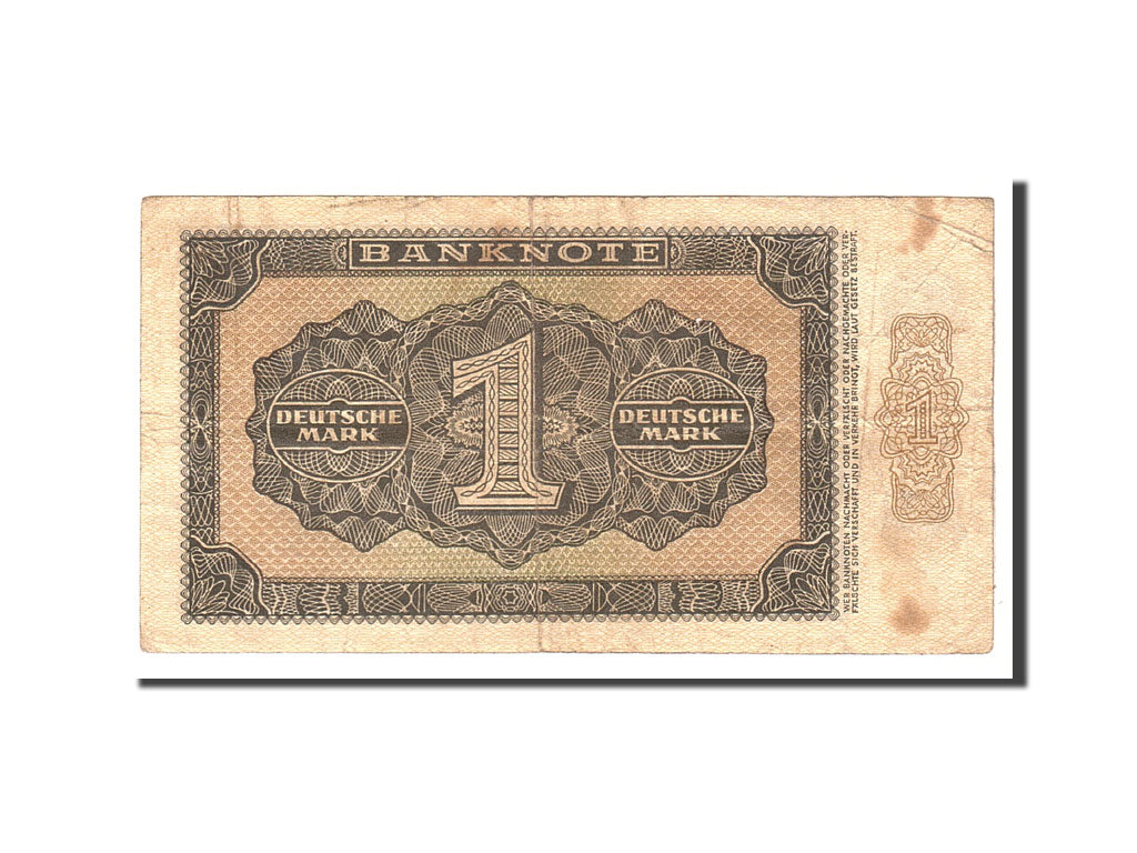 Germany - Democratic Republic, 1 Deutsche Mark, 1948, KM:9b, Undated, VF(20-25)