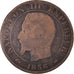 Moneta, Francja, Napoleon III, Napoléon III, 5 Centimes, 1856, Paris, F(12-15)