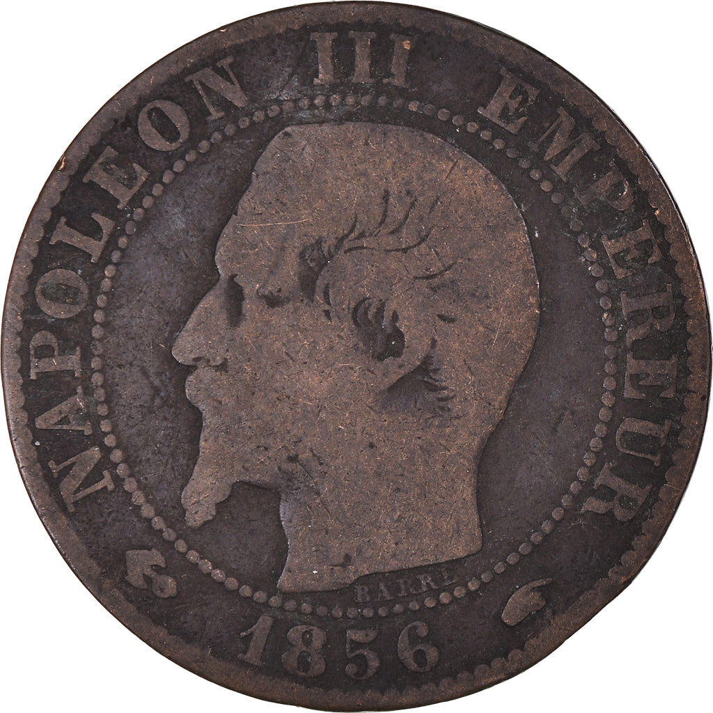 Moneta, Francja, Napoleon III, Napoléon III, 5 Centimes, 1856, Paris