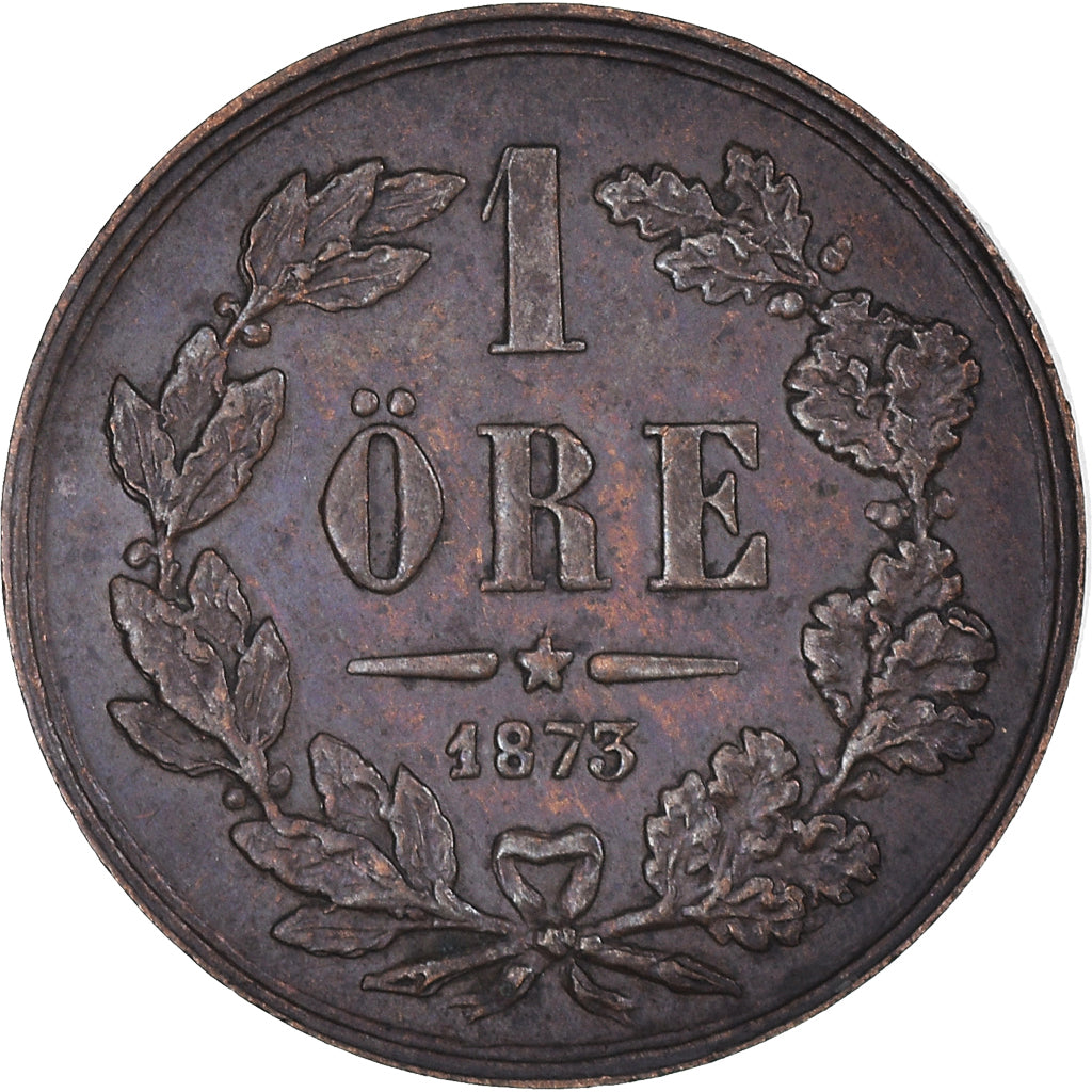 Münze, Schweden, Oscar II, Ore, 1873, SS+, Bronze, KM:728