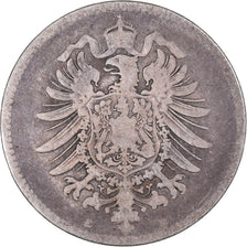 Coin, GERMANY - EMPIRE, Wilhelm I, Mark, 1875, Muldenhütten, VF(20-25), Silver