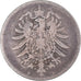 Coin, GERMANY - EMPIRE, Wilhelm I, Mark, 1875, Muldenhütten, VF(20-25), Silver