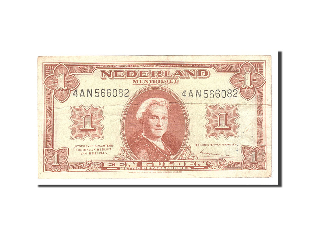 Netherlands, 1 Gulden, 1945, KM:70, 1945-05-18, EF(40-45)