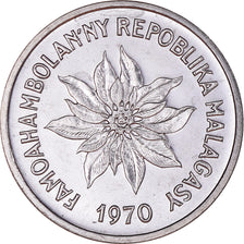 Coin, Madagascar, Franc, 1970, Paris, MS(63), Stainless Steel, KM:8