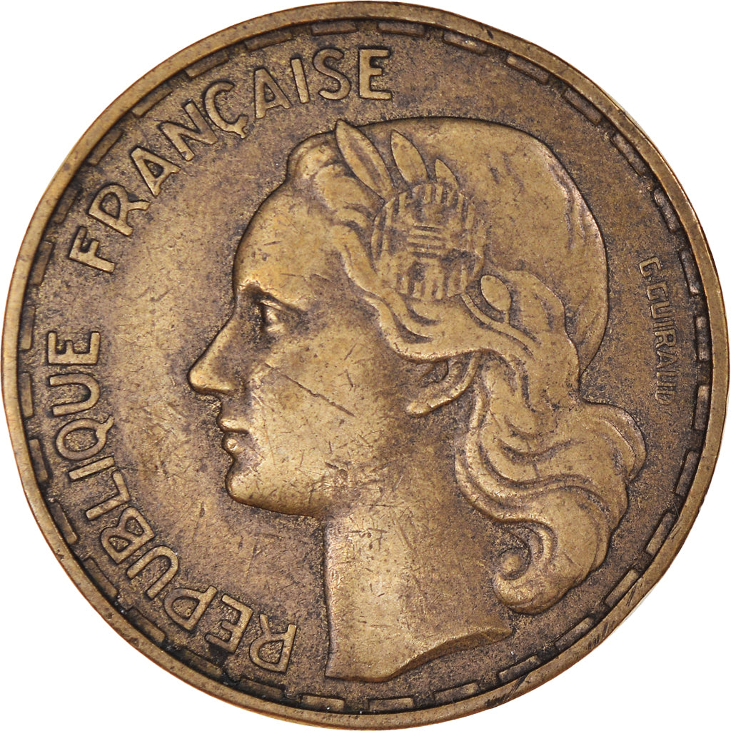 Münze, Frankreich, Guiraud, 50 Francs, 1952, Paris, SS, Aluminum-Bronze