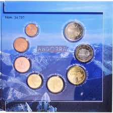 Andorra, Set, 2014, Set 8 Monnaies euro BU., MS(65-70)