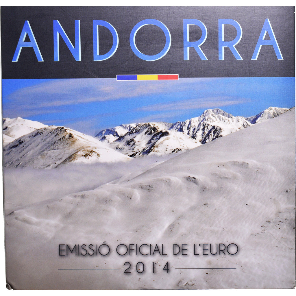 Andorra, Set, 2014, Set 8 Monnaies euro BU., MS(65-70)