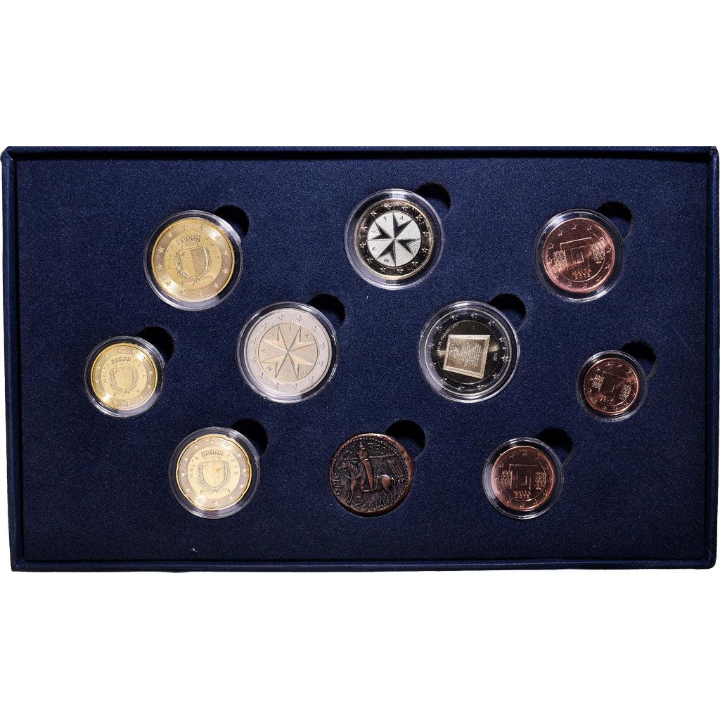 Malta, Euro-Set, 2015, COFFRET EURO BU 2015 - 9 PIÈCES ET 1 MÉDAILLE., FDC