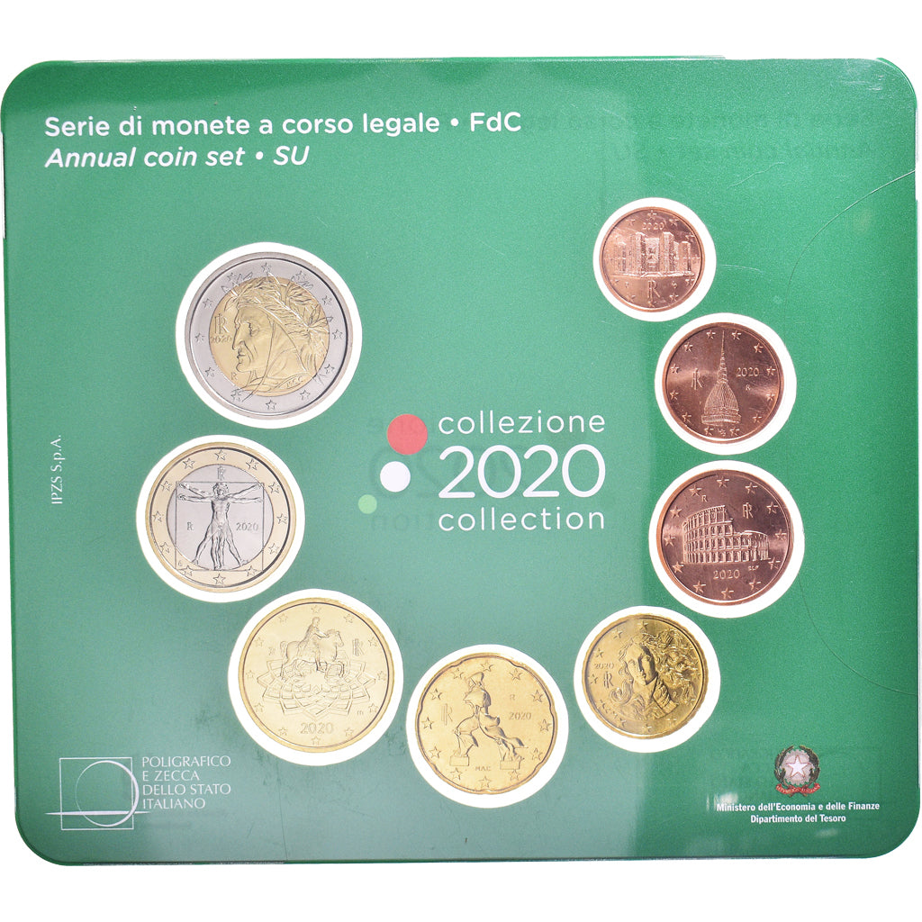 Italy, Euro-Set, 2020, Rome, BU, MS(65-70)