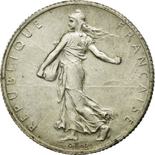 Coin, France, Semeuse, 2 Francs, 1914, Castelsarrasin, AU(55-58), Silver