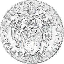 Moneta, CITTÀ DEL VATICANO, Pius XI, 2 Lire, 1937, Roma, BB+, Nichel, KM:6