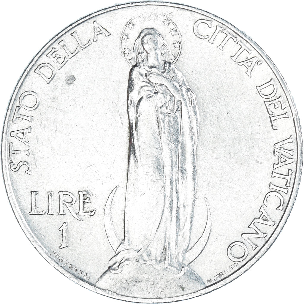 Moneda, CIUDAD DEL VATICANO, Pius XI, Lira, 1937, Roma, MBC, Níquel, KM:5