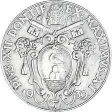 Coin, VATICAN CITY, Pius XII, 2 Lire, 1939, EF(40-45), Nickel, KM:27