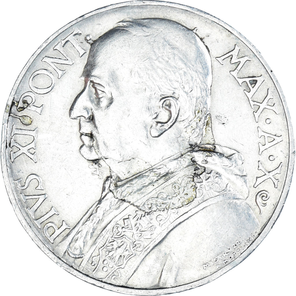 Monnaie, Cité du Vatican, Pius XI, 10 Lire, 1931, Rome, TTB, Argent, KM:8