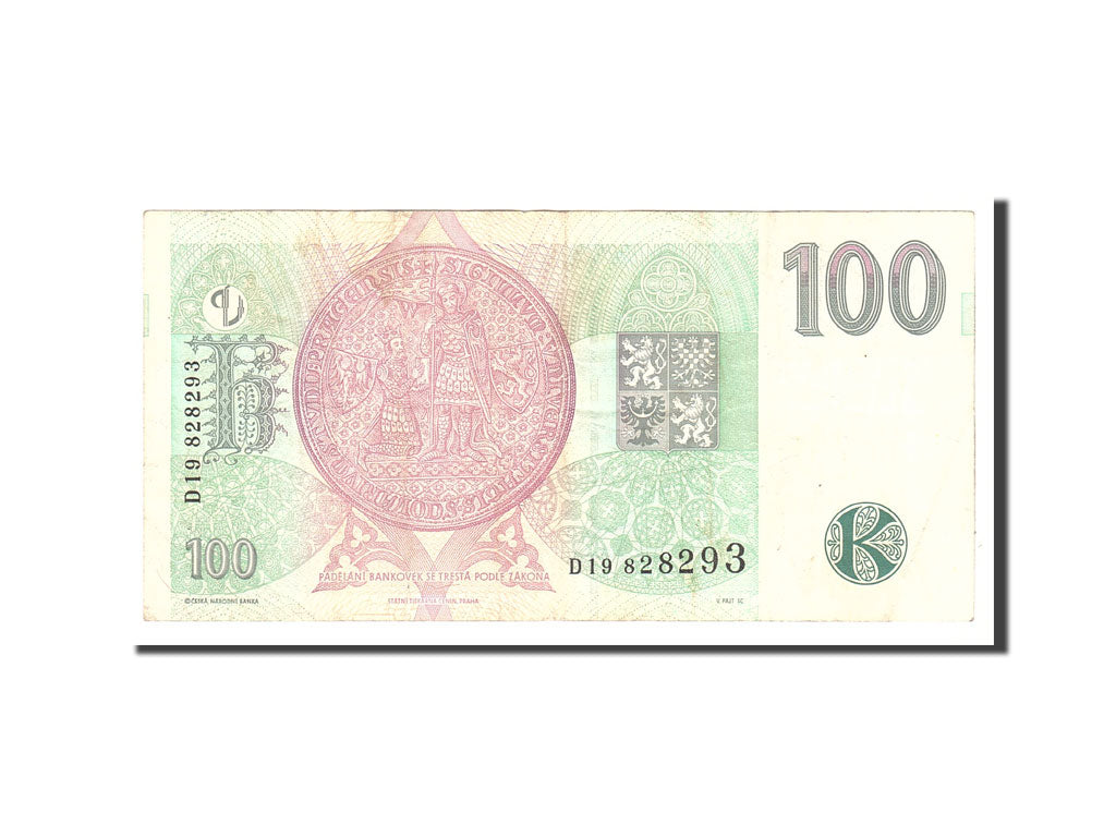 Banknote, Czech Republic, 100 Korun, 1997, Undated, KM:18, EF(40-45)