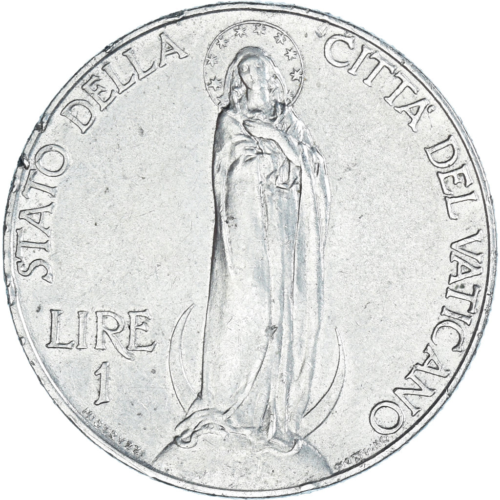 Moeda, CIDADE DO VATICANO, Pius XII, Lira, 1939, Roma, EF(40-45), Níquel, KM:26