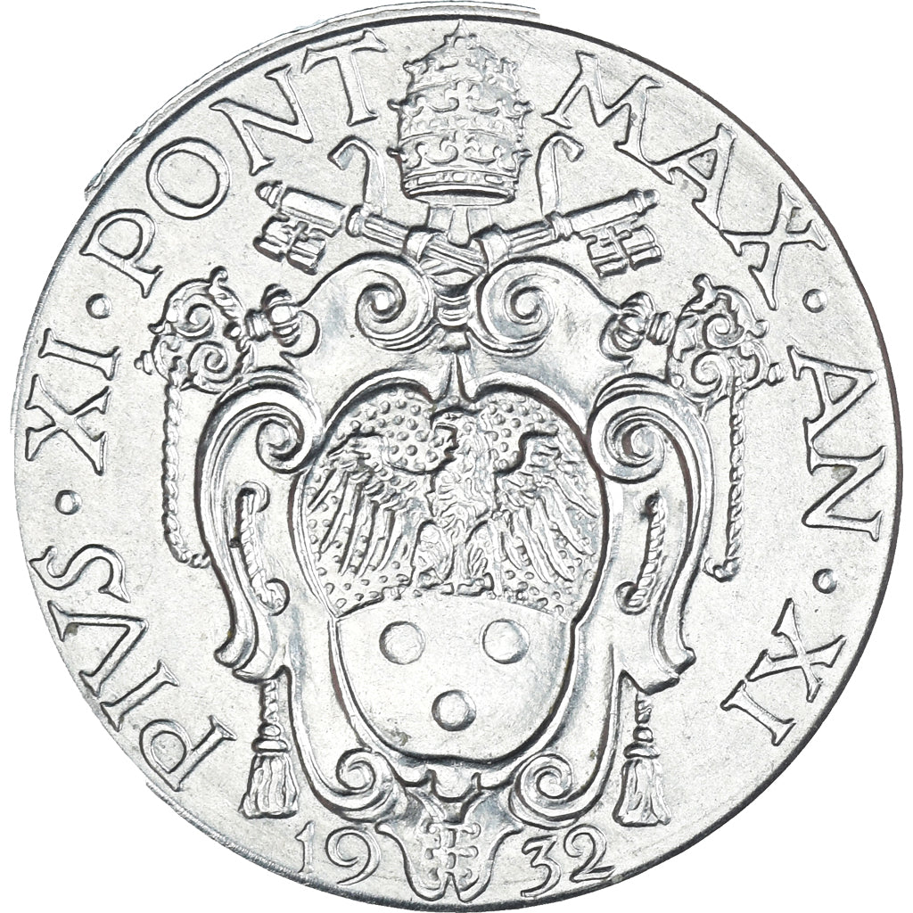 Monnaie, Cité du Vatican, Pius XI, 50 Centesimi, 1932, Roma, TTB+, Nickel, KM:4