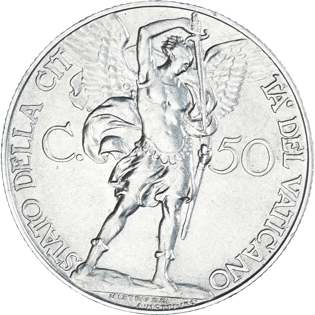 Monnaie, Cité du Vatican, Pius XI, 50 Centesimi, 1932, Roma, TTB+, Nickel, KM:4