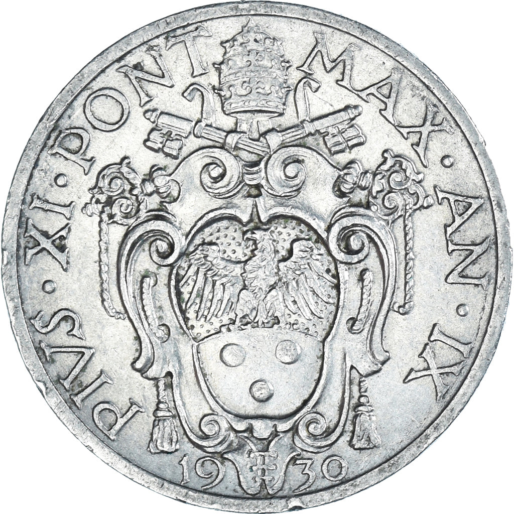 Monnaie, Cité du Vatican, Pius XI, 20 Centesimi, 1930, Roma, SPL, Nickel, KM:3