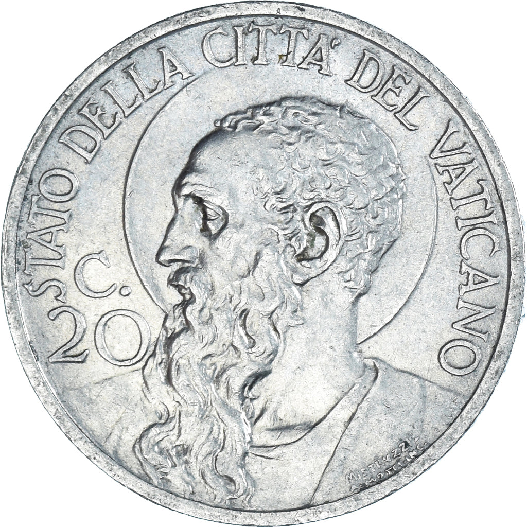 Monnaie, Cité du Vatican, Pius XI, 20 Centesimi, 1930, Roma, SPL, Nickel, KM:3