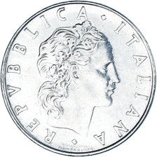 Coin, Italy, 50 Lire, 1973, Rome, MS(63), Stainless Steel, KM:95.1