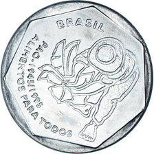 Moneda, Brasil, 25 Centavos, 1995, 50th Anniversary - FAO, SC, Acero inoxidable