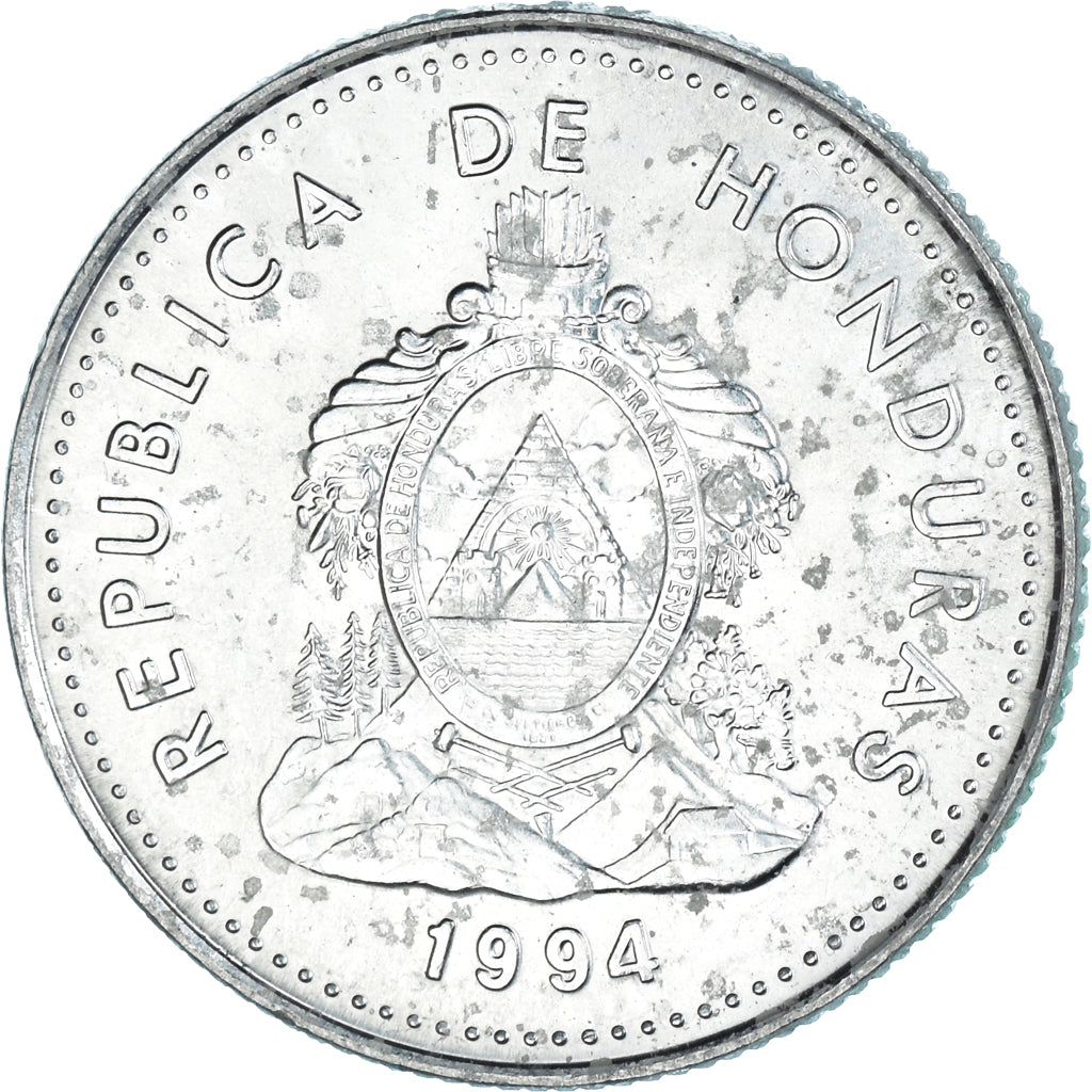 Moneda, Honduras, 50 Centavos, 1995, 50th Anniversary F.A.O., MBC, Níquel
