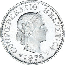 Coin, Switzerland, 5 Rappen, 1976, Bern, BE, MS(63), Copper-nickel, KM:26