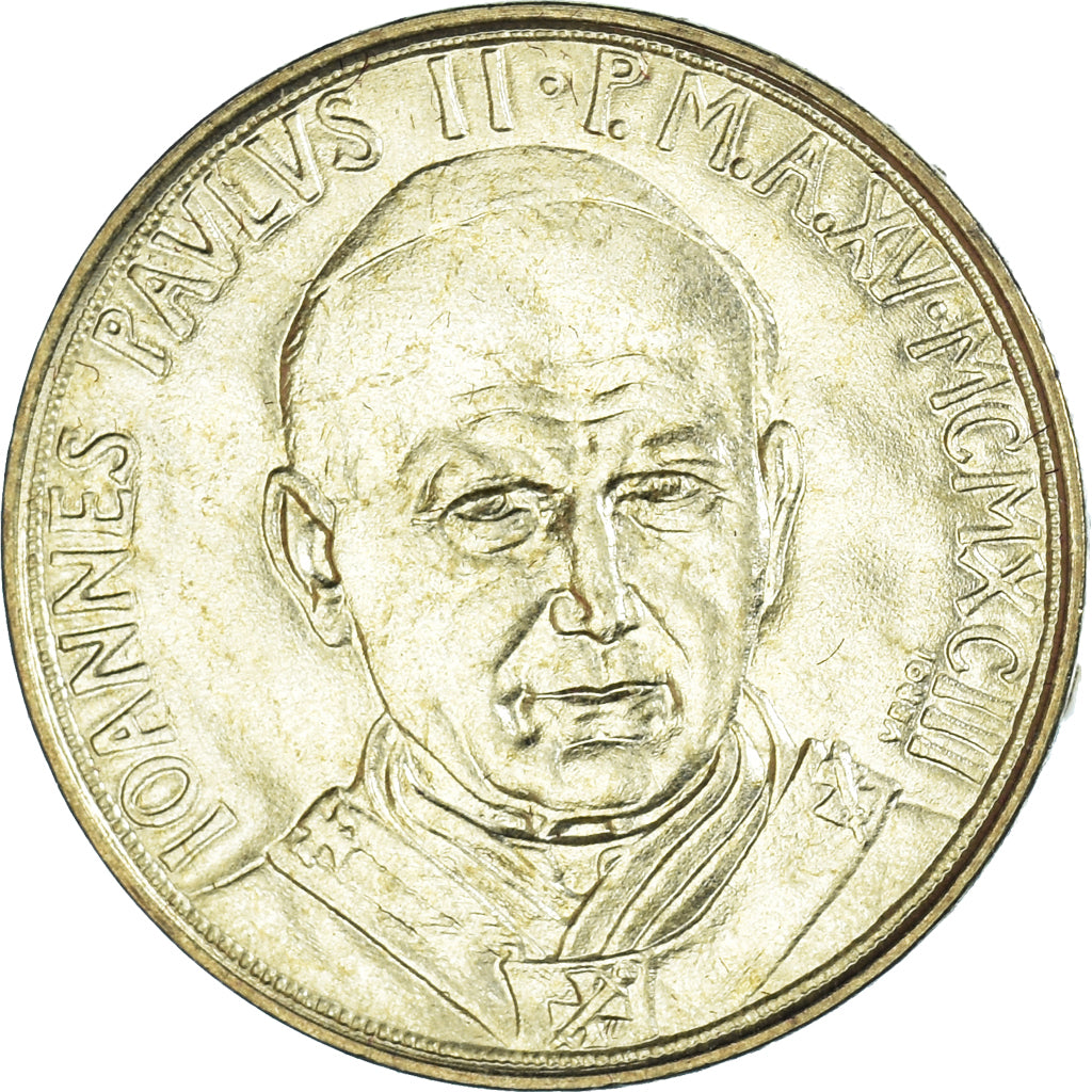 Coin, VATICAN CITY, John Paul II, 20 Lire, 1993, FDC, MS(65-70)