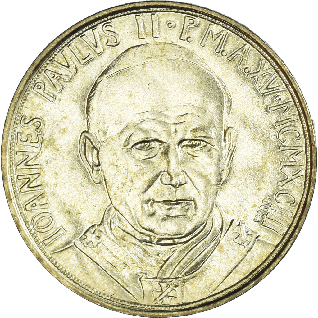 Coin, VATICAN CITY, John Paul II, 20 Lire, 1993, FDC, MS(65-70)