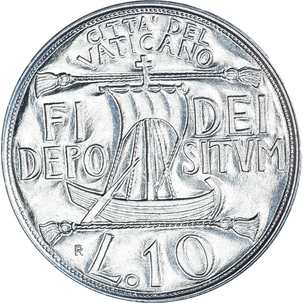 Münze, Vatikanstadt, John Paul II, 10 Lire, 1993, FDC, STGL, Aluminium, KM:244