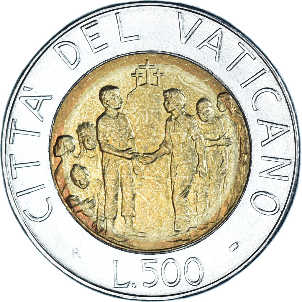 Coin, VATICAN CITY, John Paul II, 500 Lire, 1994, FDC, MS(65-70), Bi-Metallic