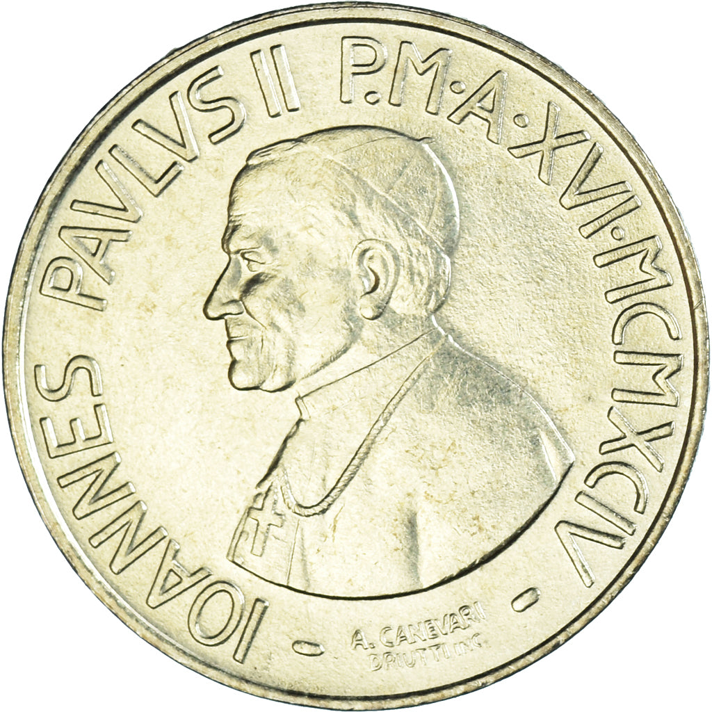 Coin, VATICAN CITY, John Paul II, 20 Lire, 1994, FDC, MS(65-70)