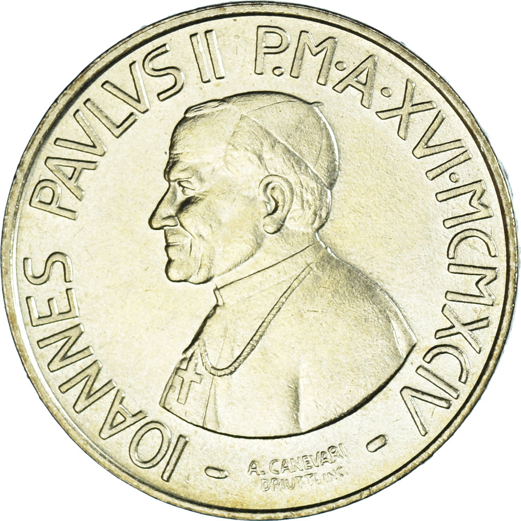 Coin, VATICAN CITY, John Paul II, 20 Lire, 1994, FDC, MS(65-70)