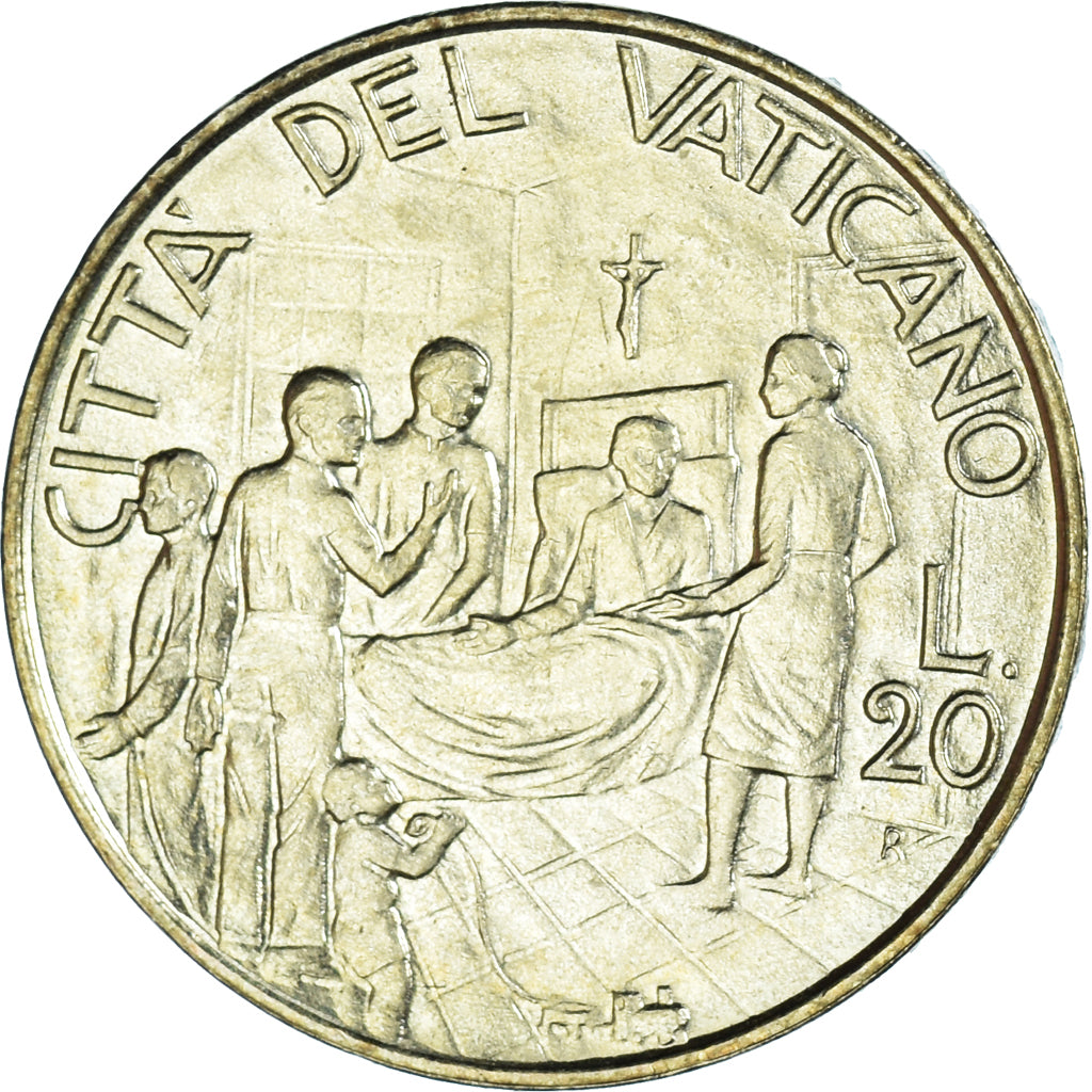Coin, VATICAN CITY, John Paul II, 20 Lire, 1994, FDC, MS(65-70)