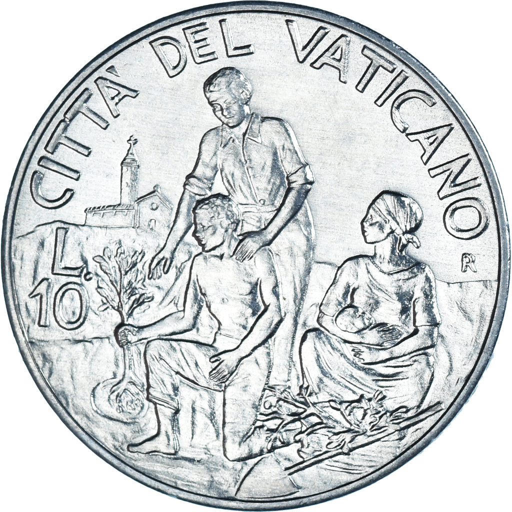 Coin, VATICAN CITY, John Paul II, 10 Lire, 1994, MS(65-70), Aluminum, KM:252