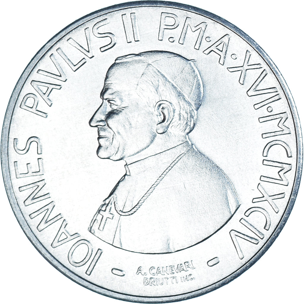Moneta, CITTÀ DEL VATICANO, John Paul II, 10 Lire, 1994, FDC, Alluminio, KM:252
