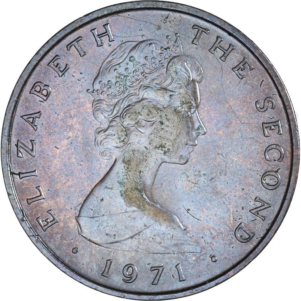 Moeda, Ilha de Man, Elizabeth II, 2 New Pence, 1971, Pobjoy Mint, MS(63)