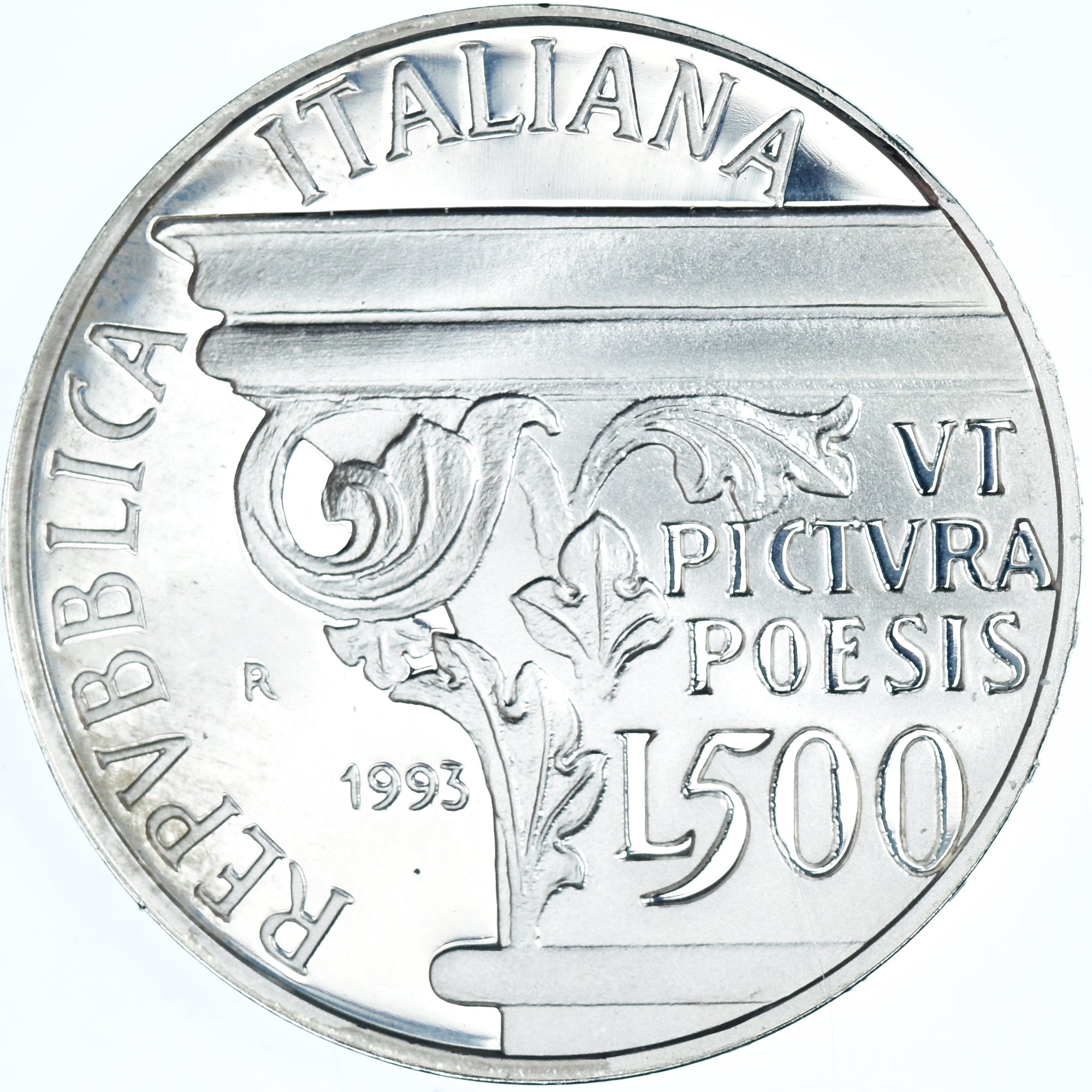 Moneta, Włochy, 500 Lire, 1993, Rome, Horatius.BE, MS(65-70), Srebro, KM:156