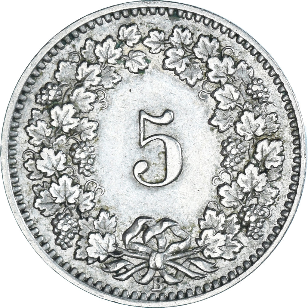Munten, Zwitserland, 5 Rappen, 1911, Bern, FR+, Cupro-nikkel, KM:26