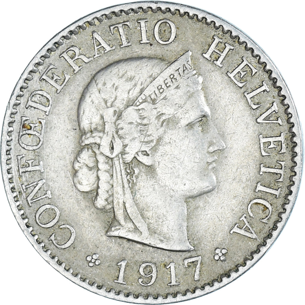 Monnaie, Suisse, 5 Rappen, 1917, Bern, TB+, Cupro-nickel, KM:26