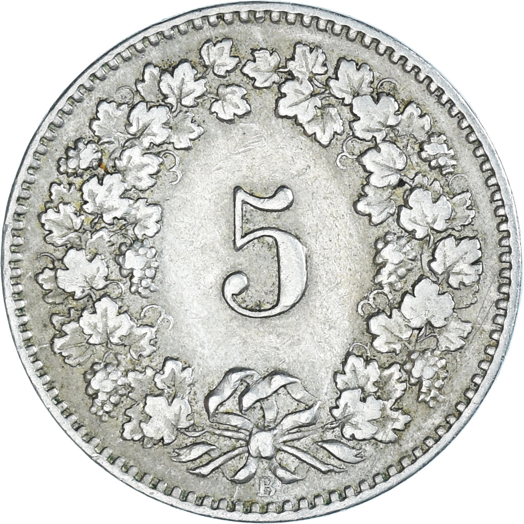 Monnaie, Suisse, 5 Rappen, 1917, Bern, TB+, Cupro-nickel, KM:26