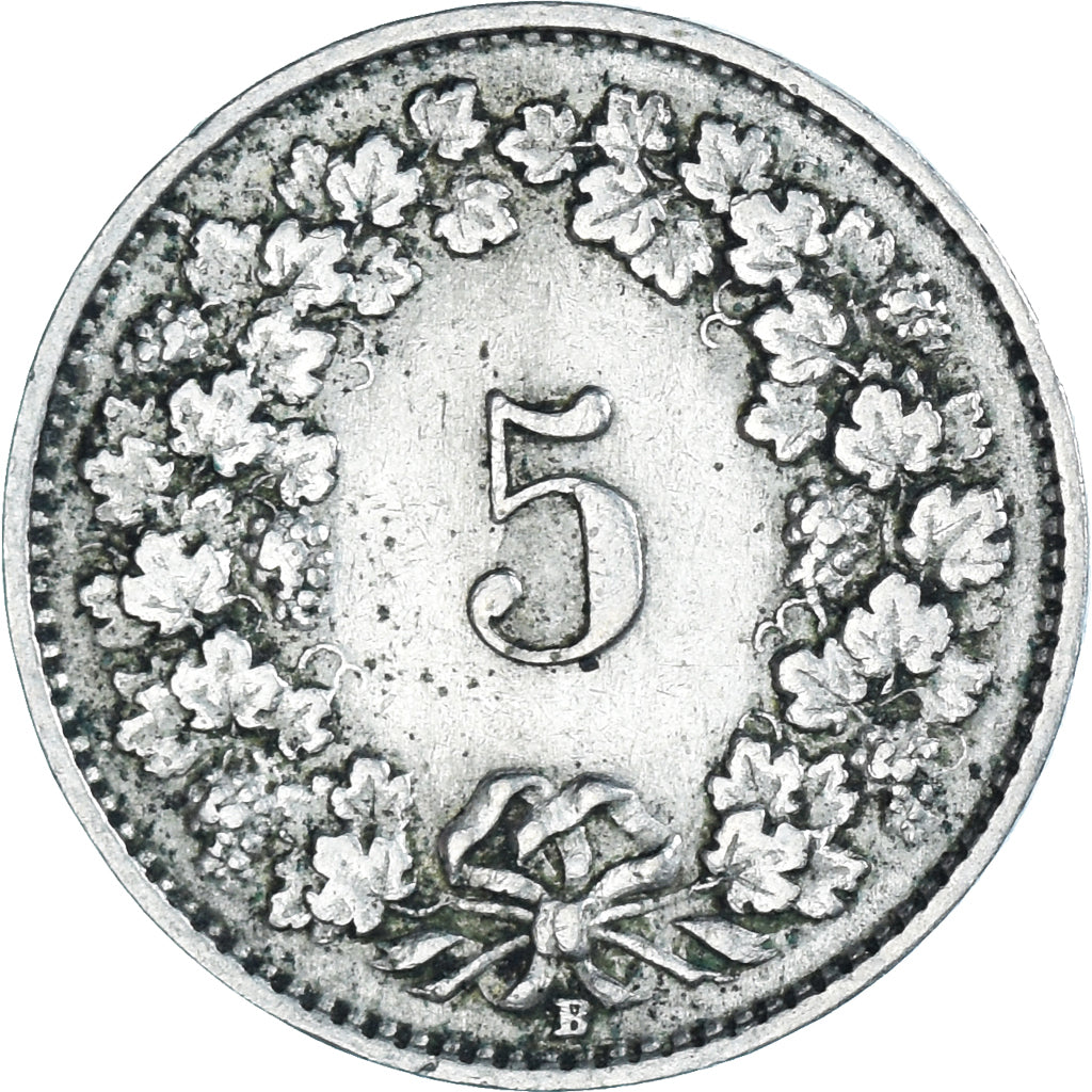 Munten, Zwitserland, 5 Rappen, 1930, Bern, FR+, Cupro-nikkel, KM:26