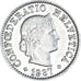 Munten, Zwitserland, 5 Rappen, 1937, Bern, ZF, Nickel, KM:26b