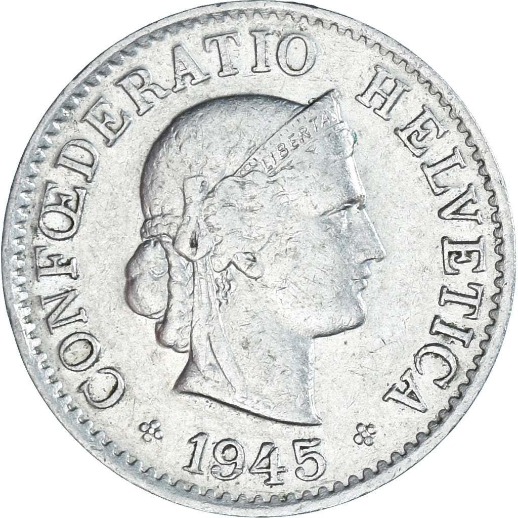 Monnaie, Suisse, 5 Rappen, 1945, Bern, TB+, Cupro-nickel, KM:26